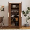 62.99in Kitchen Pantry Cabinet, White Freestanding Buffet Cupboards Sideboard with Doors & Shelves, Kitchen Pantry Storage Cabinet for Kitchen