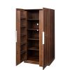 62.99in Kitchen Pantry Cabinet, White Freestanding Buffet Cupboards Sideboard with Doors & Shelves, Kitchen Pantry Storage Cabinet for Kitchen